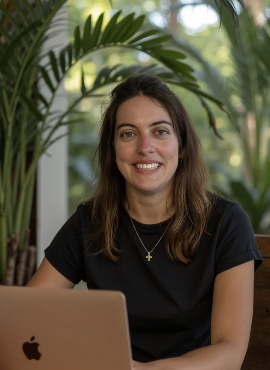 Lisa Zachmann am Laptop